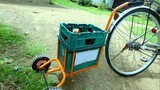 WELDING PROJECTS, Diy mini bike trailer using scrap bicycle parts, how to make it