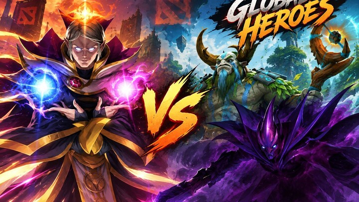 Dota 2 Invoker Support Spammer VS Global Heroes 🔴Immortal Rank🔴