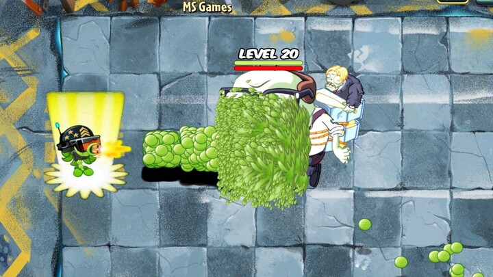 How many plant types can defeat a Level 20 Headquarters Clown Zombie with just one Plant Food in PvZ