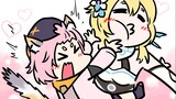 [AMV]Lumine kissing Diona crazily in <Genshin Impact>