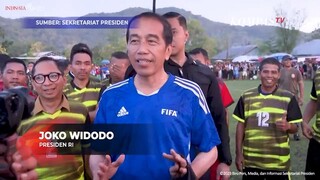 Pak Jokowi main sepakbola