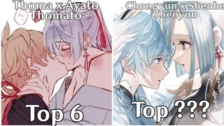 TOP 10 GENSHIN IMPACT SHIPS!!!