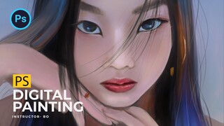 Digital painting- vẽ chân dung với Photosshop | BonART