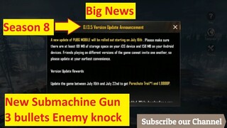 Pubg Mobile Season 8 is Here | New Gun pp 19 | complete detail