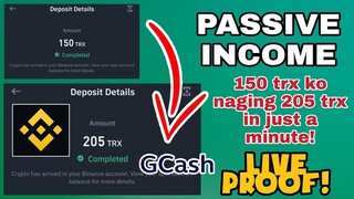 Earn Passive Income W/ Crypto Finance Global | My 150 TRX turns 205 TRX in just a minute! TAGALOG