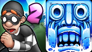 Robbery Bob 2 vs Temple Run 2 Gameplay Android,ios Part 95