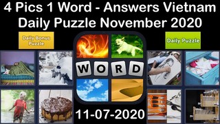 4 Pics 1 Word - Vietnam - 07 November 2020 - Daily Puzzle + Daily Bonus Puzzle - Answer -Walkthrough