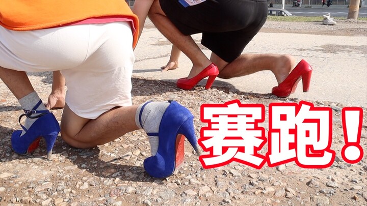 Cảm giác chạy bằng giày cao gót của một chàng trai thế nào?? Tôi suýt chết!!