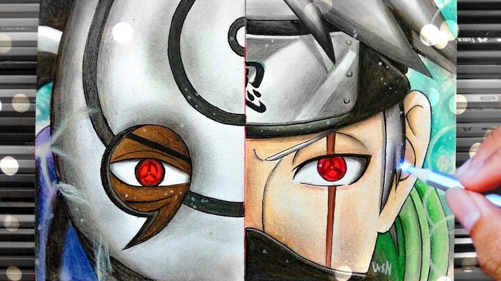 Drawing Kakashi X Obito วิธีการวาด Kakashi X Obito • auto pro