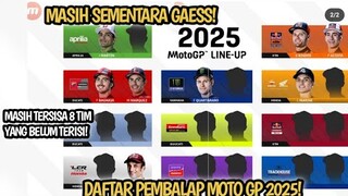 Daftar Pembalap Moto Gp 2025 || Daftar Rider Moto Gp 2025 || Line Up Moto Gp 2025