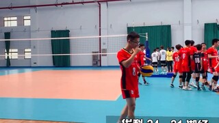My experience in serving six balls in a row at the game point - 2021 Hubei University Volleyball Com