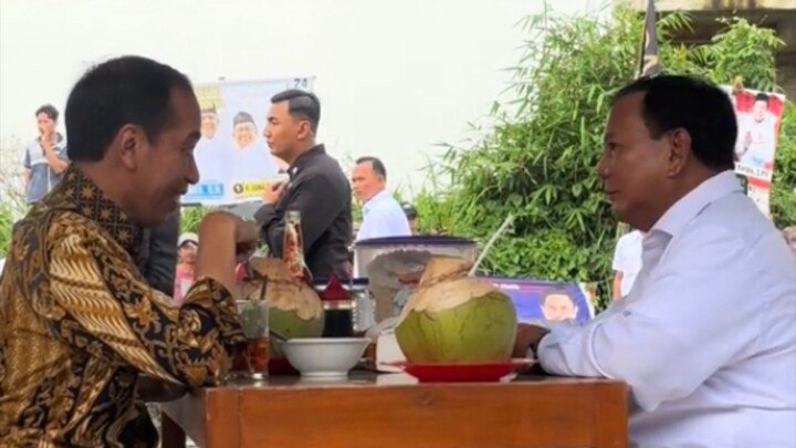 keseruan pak jokowi dan pak probowo
