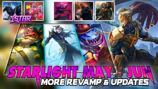 STARLIGHT MAY - JUN _ MORE REVAMP & NEW SKINS UPDATE 2021 | Mobile Legends #WhatsNEXT Eps.61