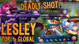 Deadly Shot! Lesy 17 Kills! [ Lesley Top 1 Global ] - Mobile Legends