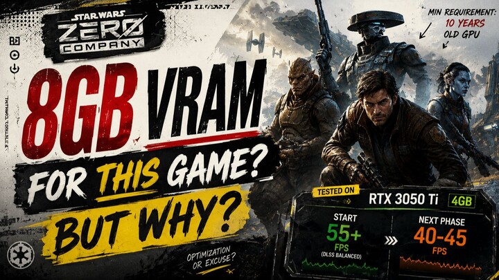 This Game Needs 8GB VRAM… But WHY? | Star Wars Zero Company