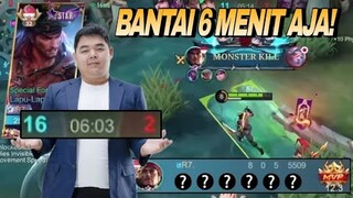 BANTAI 6 MENIT END PAKE LAPU-LAPU !! R7 LAPU-LAPU - MOBILE LEGENDS