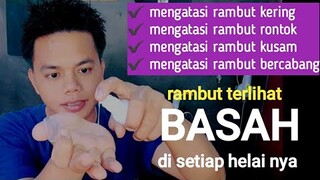 mengatasi rambut kering + rontok + kusam + bercabang