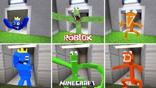 ROBLOX Rainbow Friends FINAL SCENE with ALL CHARACTERS vs MINECRAFT