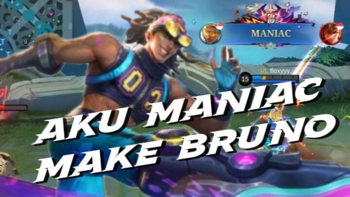 AKU MANIAC MENGGUNAKAN BRUNO JUNGLER💀💀