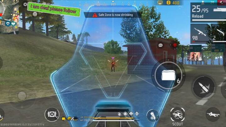 Free Fire MAX 1vs4 Insane Clutch 🔥 Rank Push Gameplay | New Creator Bonus