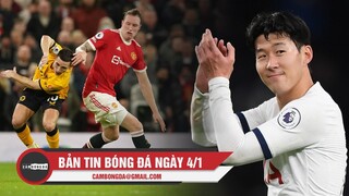 Bản tin Bóng Đá ngày 4/1 | MU thua trận đầu tiên dưới thời Rangnick; Son giành QBV châu Á 2021