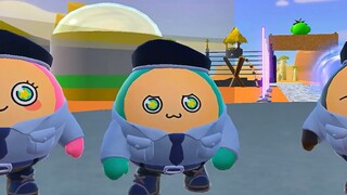 حفلة البيض: هل أصبح أربعة من أشهر المذيعين على شكل بيض روحية؟ فريق الأمن يتصدى للتحدي، معركة ضارية ض