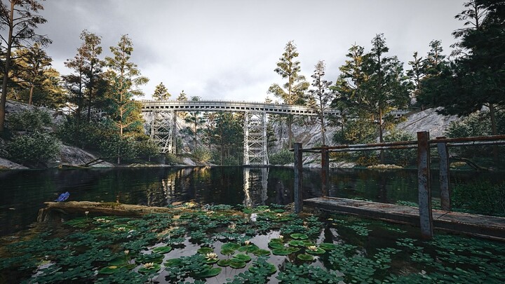 MMD·3D|Tự làm hoạt hình|Đường sắt bị bỏ hoang