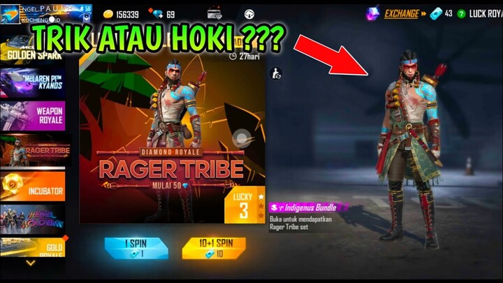 Cukup Sekali Klik Auto Permanen | DIAMOND ROYAL RAGER TRIBE - FREE FIRE 2021
