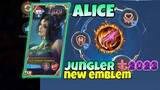 alice build and emblem jungler after revamp emblem 2023
