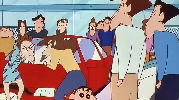 Crayon Shin-chan: After a car accident and an argument with someone, he unexpectedly gets targeted b