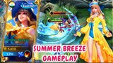 GUINEVERE SUMMER BREEZE GAMEPLAY! My BF gifted me skin | Amazing water effects! Mobile Legends
