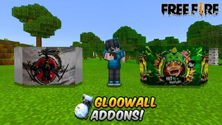 GLOOWALL ADDON FREE FIRE IN MINECRAFT!