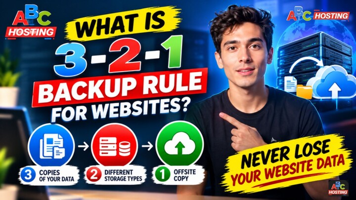 What is 3-2-1 Backup Rule for Websites? | How to Perform This? | Never Lose Your Website Data