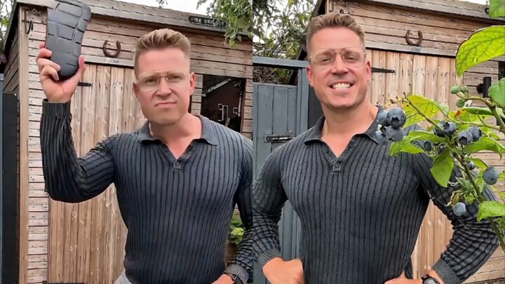 Chú thợ làm vườn kiêm lính cứu hỏa người Anh lại tiếp tục so tài với anh chàng ăn mặc khiêu gợi, bạn