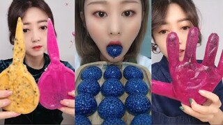 ASMR Thánh Ăn Đá Ăn Đá Lạnh Màu Sắc Hình Dạng Bất Thường Thú Vị - ASMR Ice Crunchy Eating sound#88