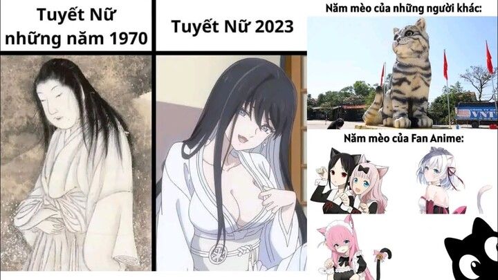 Ảnh chế P120 || Tuyết Nữ những năm 1970 Và Tuyết Nữ 2023 Kiểu || Meme for cylot