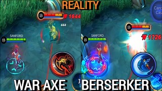 WAR AXE VS BERSERKER FURY | BRUNO BEST BUILD 2021 - MASTER BODAK MLBB KIMMY REVAMPED