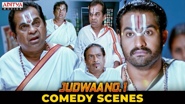 Judwaa No 1 Movie Comedy Scenes | South Movie | NTR, Nayanthara, Brahmanandam | Aditya Movies