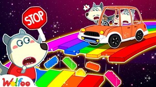 Daddy, Stop!!! Rainbow Is Broken - Wolfoo Makes Rainbow with Dad | Wolfoo Family Kids Cartoon