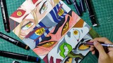 Drawing Eyes UPPER RANK DEMONS | Kimetsu no Yaiba season 3