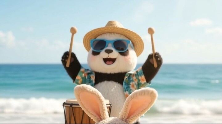 Wild Pals 🐼🐧🐰 | Beach Dance Party 🌊☀️ | Cute & Funny Friends