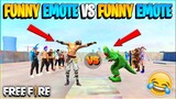 Free Fire Most Funny 😂 Emote Fight On Factory Roof -  1 Vs 1 In Free Fire - Garena Free Fire