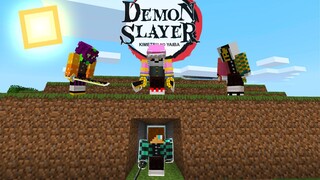 ถ้า!? เราต้องวิ่งหนีจากนักล่าอสูร 3 คน ในโลกดาบพิฆาตอสูร!!! | Minecraft Demonslayer Manhunt