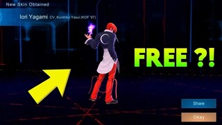 HOW TO GET IORI YAGAMI SKIN FREE