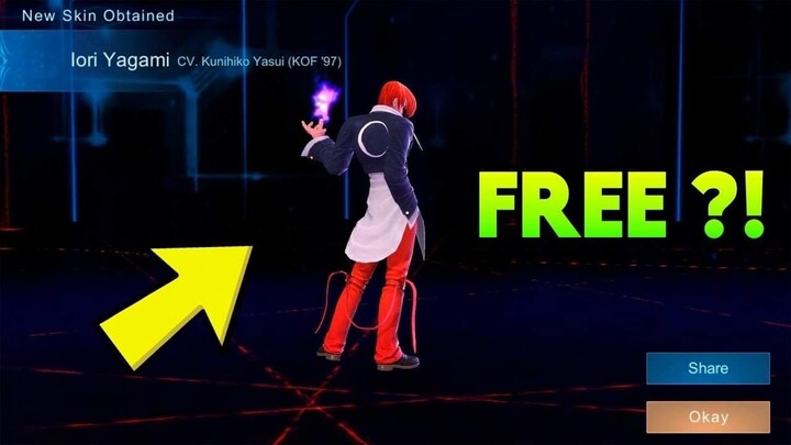 HOW TO GET IORI YAGAMI SKIN FREE