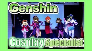 [Genshin,  Cosplay] It's too shy to dance [Specialist] in front of the whole school!