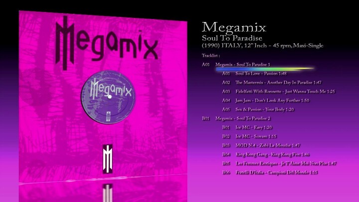 Megamix (1990) Soul To Paradise [12' Inch - 45 RPM - Maxi-Single]