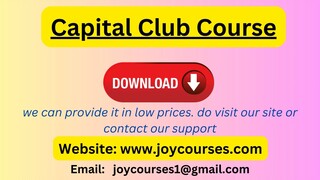 Capital Club Course