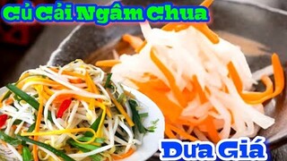Cách làm 2 món Dưa Giá + Củ Cải Ngâm Chua ăn kèm với thịt kho tàu || Món Ăn Ngày Tết