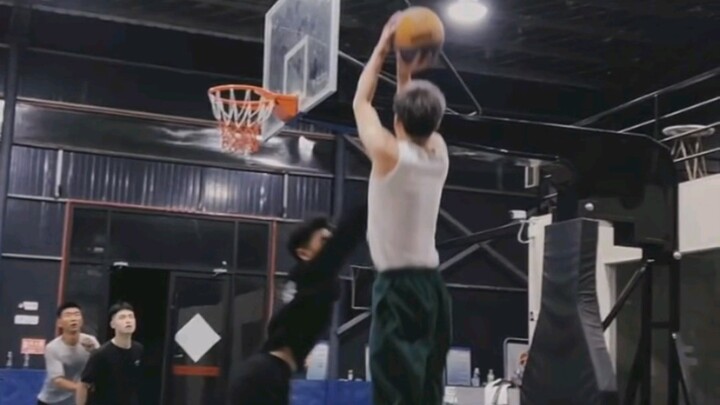 Perfect shots on the street basketball court = Divine!